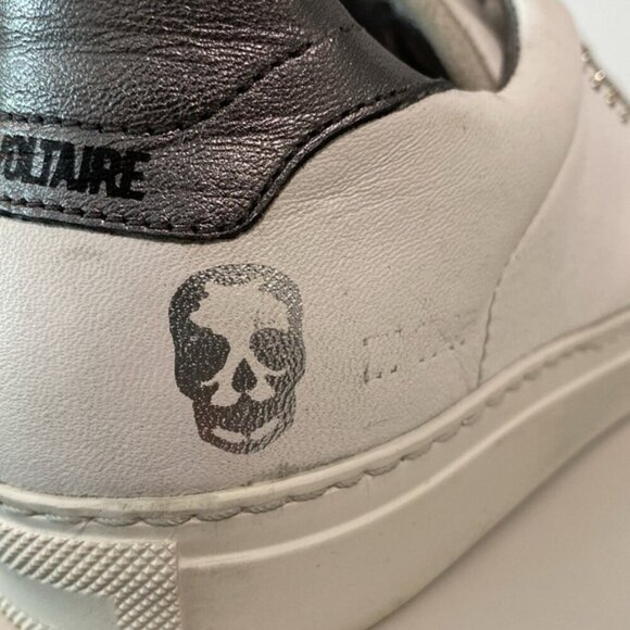 Zadig & Voltaire Leather White Sneakers - Picture 5 of 12